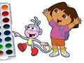 Mchezo Dora Kitabu cha Kuchorea cha Explorer  online