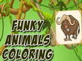 Mchezo Funky Wanyama Coloring  online