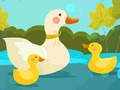 Mchezo Mama Bata na Bata Jigsaw  online