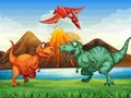Mchezo Mechi ya Dinosaurs za Rangi 3  online