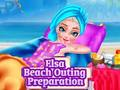 Mchezo Elsa Beach Outing Maandalizi  online