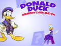 Mchezo Donald Duck kadi ya kumbukumbu mechi  online