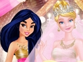 Mchezo Harusi ya Pink na Dhahabu ya Princess  online
