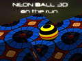 Mchezo Neon Ball 3d ukikimbia  online