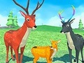 Mchezo Familia ya Wanyama wa Kulungu Simulator  online