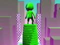 Mchezo Rangi za mnara wa kutundika hukimbia mchemraba wa 3d-Tower run  online