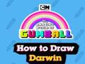 Mchezo Ulimwengu wa Kushangaza wa Gumball Jinsi ya Kuchora Darwin  online