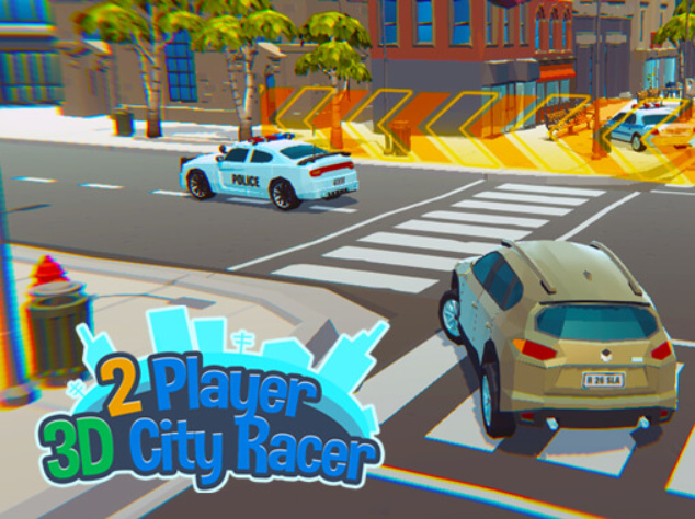 Mchezo 2 Mchezaji 3D City Racer  online