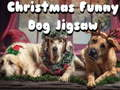 Mchezo Krismasi funny mbwa puzzle  online