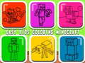 Mchezo Rahisi watoto kuchorea Minecraft online
