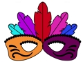 Mchezo Sherehe ya Carnival: Kuchorea Mask  online