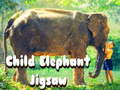Mchezo Mtoto wa Tembo Jigsaw  online
