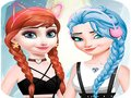 Mchezo Vipodozi vya Elsa na Anna  online