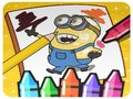 Mchezo Minion ya kuchorea  online