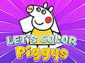 Mchezo Hebu Rangi Piggys  online