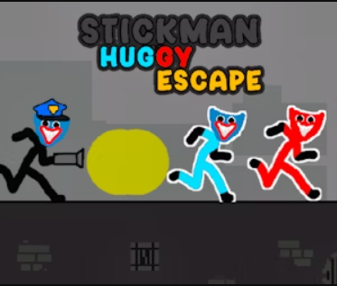 Mchezo Stickman Huggy kutoroka online