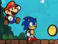 Mchezo Super Mario na Sonic  online
