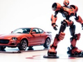 Mchezo Kitabu cha Kuchorea: Roboti na Gari  online