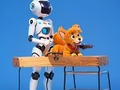 Mchezo Kitabu cha Kuchorea: Robot na Mbwa  online