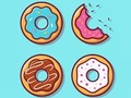 Mchezo Kitabu cha Kuchorea: Donuts  online