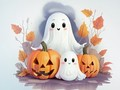 Mchezo Kitabu cha Kuchorea: Mizimu ya Halloween  online