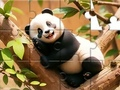 Mchezo Mafumbo ya Jigsaw: Panda Juu ya Mti  online