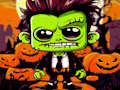 Mchezo Franky & Vampire Halloween Puzzle online