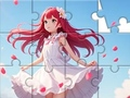 Mchezo Jigsaw Puzzle: Msichana wa mavazi meupe online