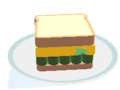 Mchezo Burger fold puzzle online