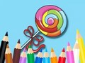 Mchezo Kitabu cha Kuchorea: Lollipop  online