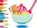 Mchezo Kitabu cha Kuchorea: Ice Cream Sundae  online