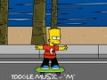 Mchezo Bart Simpson skateboarding  online