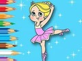 Mchezo Kitabu cha Kuchorea: Msichana wa Ballet  online