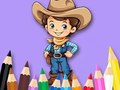 Mchezo Kitabu cha Kuchorea: Cowboy  online
