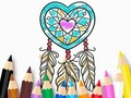 Mchezo Kitabu cha Kuchorea: Heart Dreamcatcher  online
