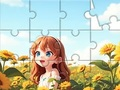 Mchezo Jigsaw Puzzle: Alizeti Girl  online