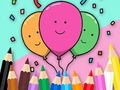 Mchezo Kitabu cha Kuchorea: Sherehe-Balloons  online
