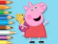 Mchezo Kitabu cha Kuchorea: Peppa Na Toy Bear  online