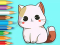 Mchezo Kitabu cha Kuchorea: Kitten Mzuri  online