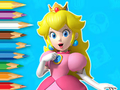 Mchezo Kitabu cha Kuchorea: Peach Princess mchanga  online