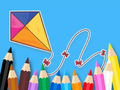 Mchezo Kitabu cha Kuchorea: Bowknot Kite  online