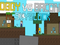 Mchezo Obby vs Bacon: McSkyblock online