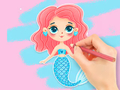 Mchezo Kitabu cha Kuchorea: Kufurahia Mermaid  online