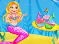 Mchezo Muumba Keki ya Mermaid Glitter  online