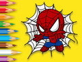 Mchezo Kitabu cha kuchorea: Baby Spiderman  online