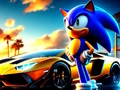 Mchezo Mbio za Sonic kwa Lamborghini  online
