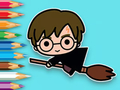 Mchezo Kitabu cha Kuchorea: Flying Potter  online