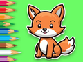 Mchezo Kitabu cha Kuchorea: Mtoto wa Fox  online