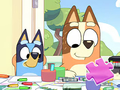Mchezo Mafumbo ya Jigsaw: Siku ya Rangi ya Familia ya Bluey  online