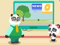Mchezo Mtoto Panda Usalama wa Kimbunga  online
